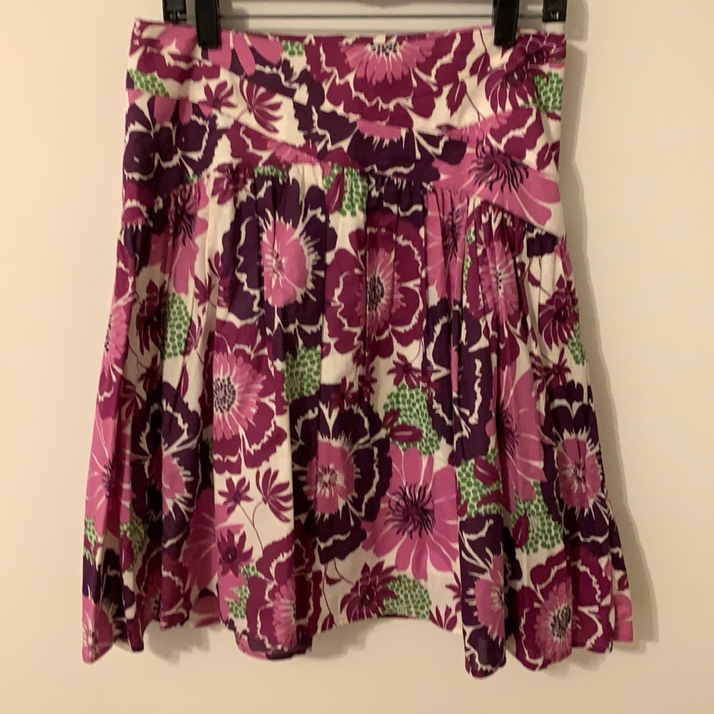 Aqua Flower print skirt